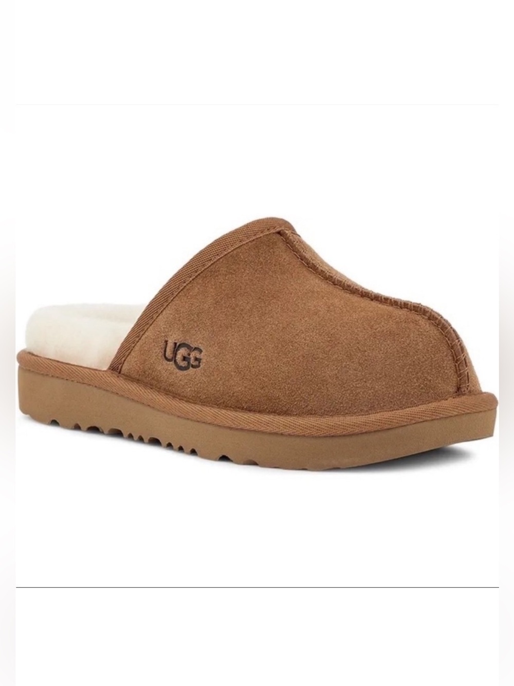 UGG Keegan Chestnut Slide Slippers Little Kids 11M Cozy Warm Winter Indoor Shoes